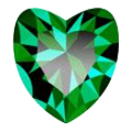 heart green emerald
