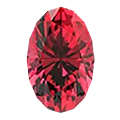 oval red ruby