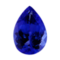 pear blue tanzanite