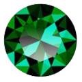round green emerald
